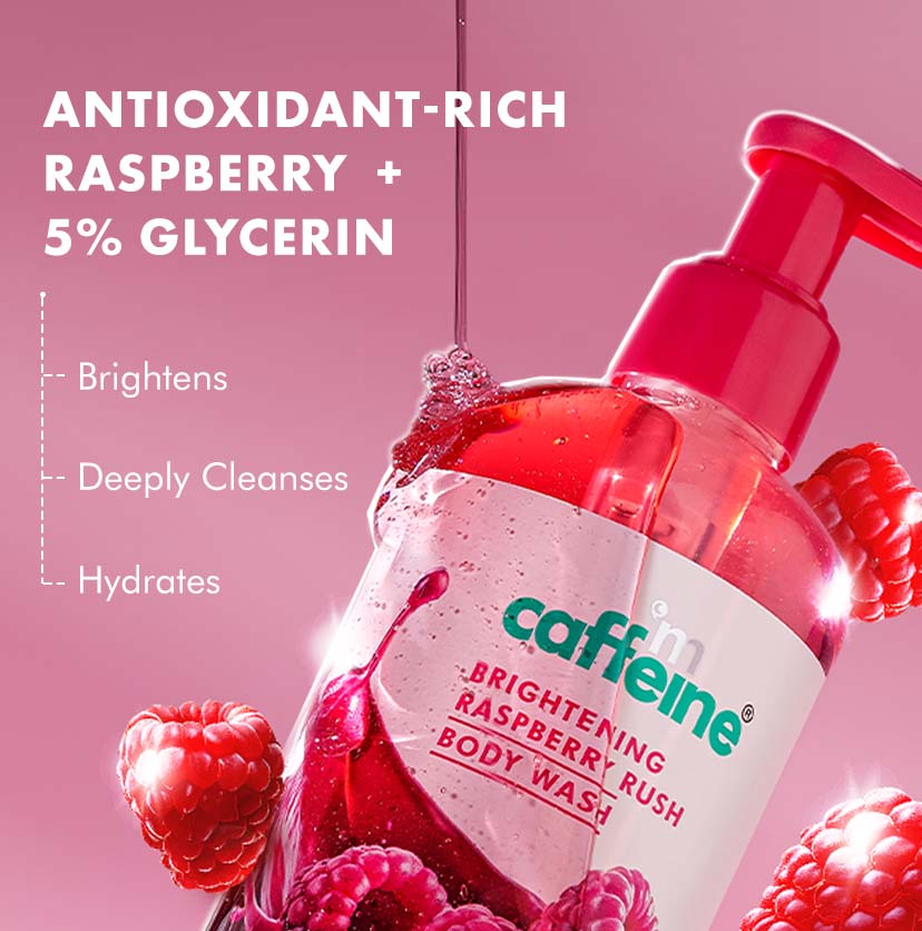 Brightening Raspberry Body Wash | Vitamin C Rich | 300 ml | Pack of 2