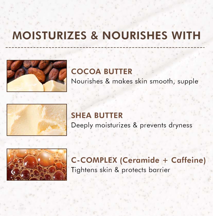 Pore Clear Coffee Cookie Face Scrub for Blackheads & Tan Removal - 100gm