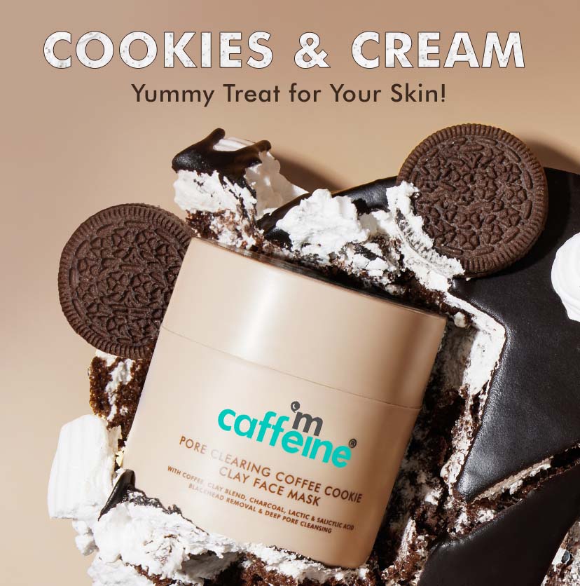 Pore Cleanse Coffee Cookie Detan Face Mask | 9% AHA BHA & Clays, 3% Charcoal & Coffee - 100gm