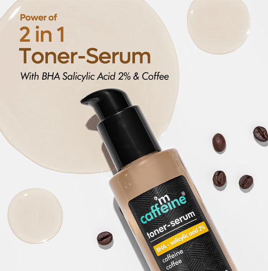 BHA-2% Salicylic Acid 2in1 Toner-Serum with Coffee - Unclogs Pores & Reduces Blackheads - 150 ml