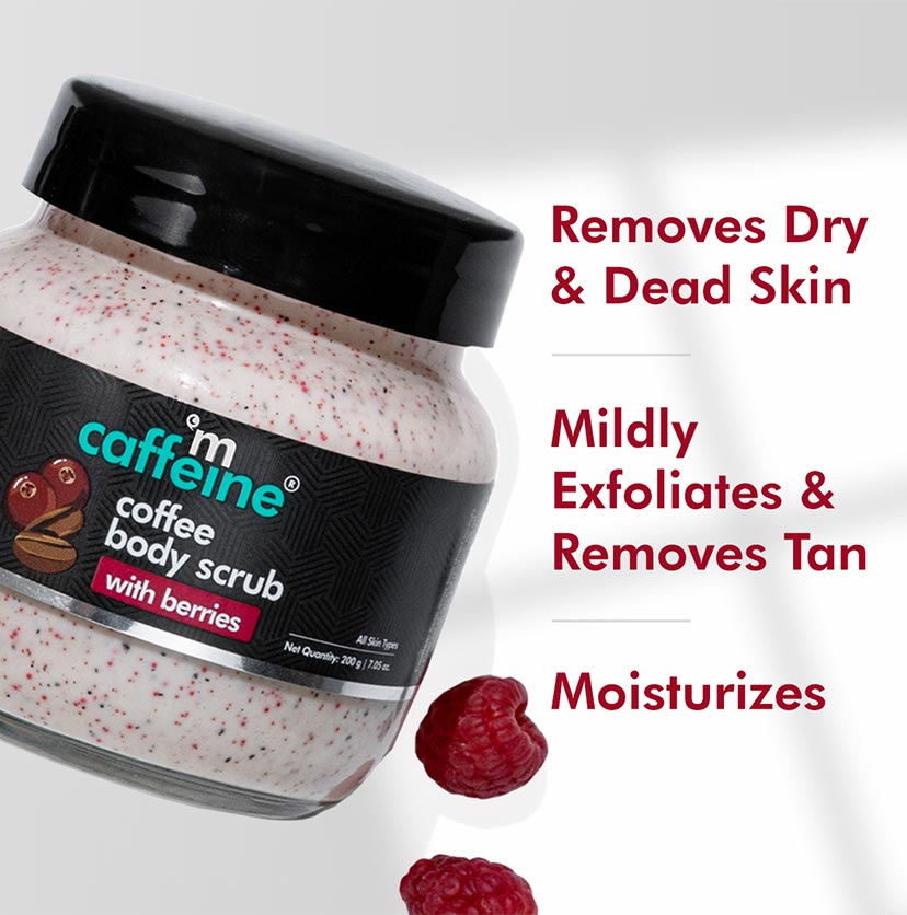 Moisturizing & Creamy Coffee Body Scrub with Berries - 200g