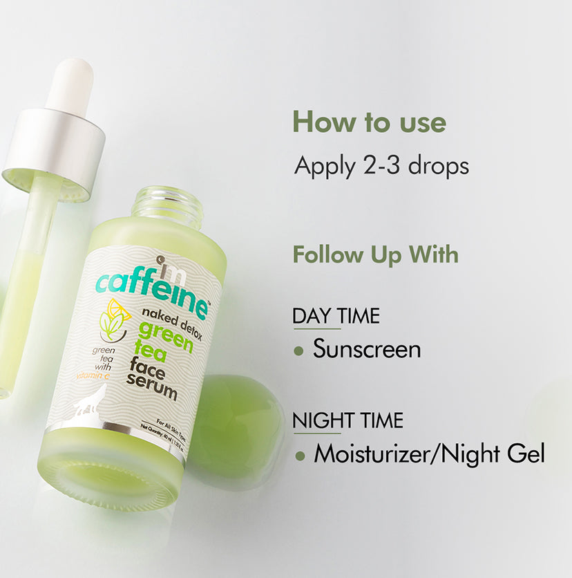 Green Tea Face Serum with Hyaluronic Acid - 40ml