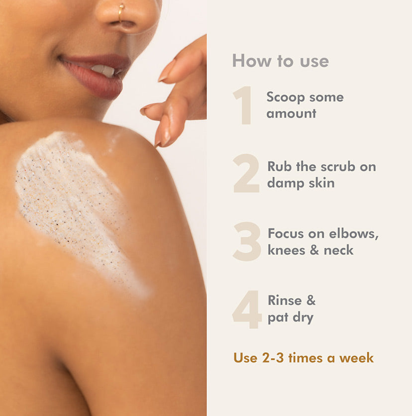 Moisturizing & Creamy Coffee Body Scrub with Almonds for Smooth Skin - 200g