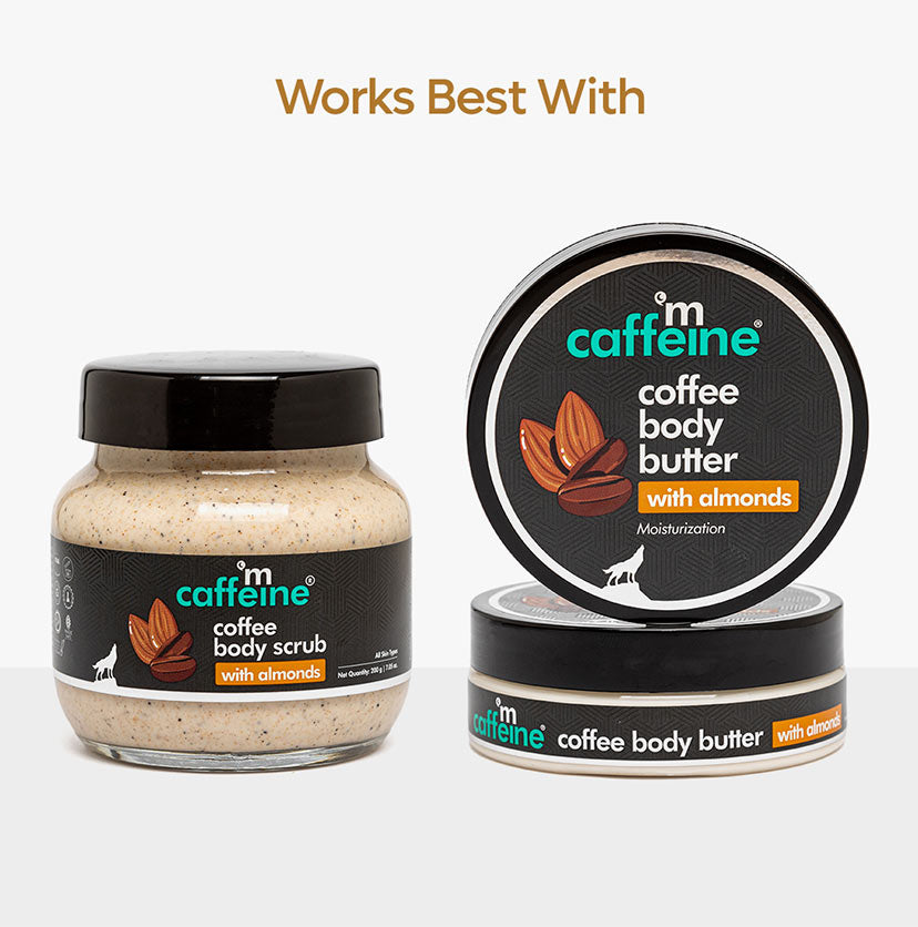 Moisturizing & Creamy Coffee Body Scrub with Almonds for Smooth Skin - 200g
