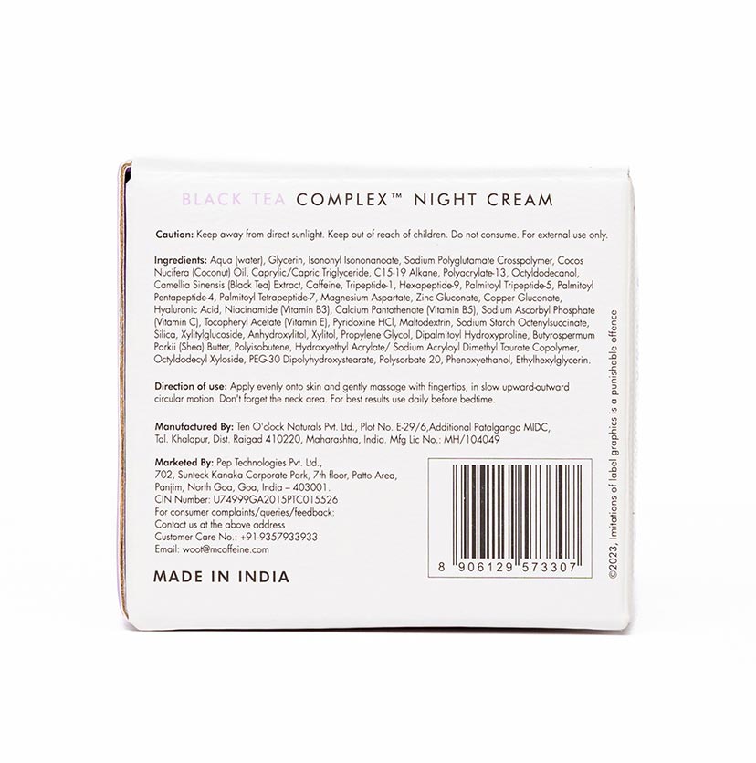 Anti-Ageing Night Cream with Black Tea Complex - 50 ml