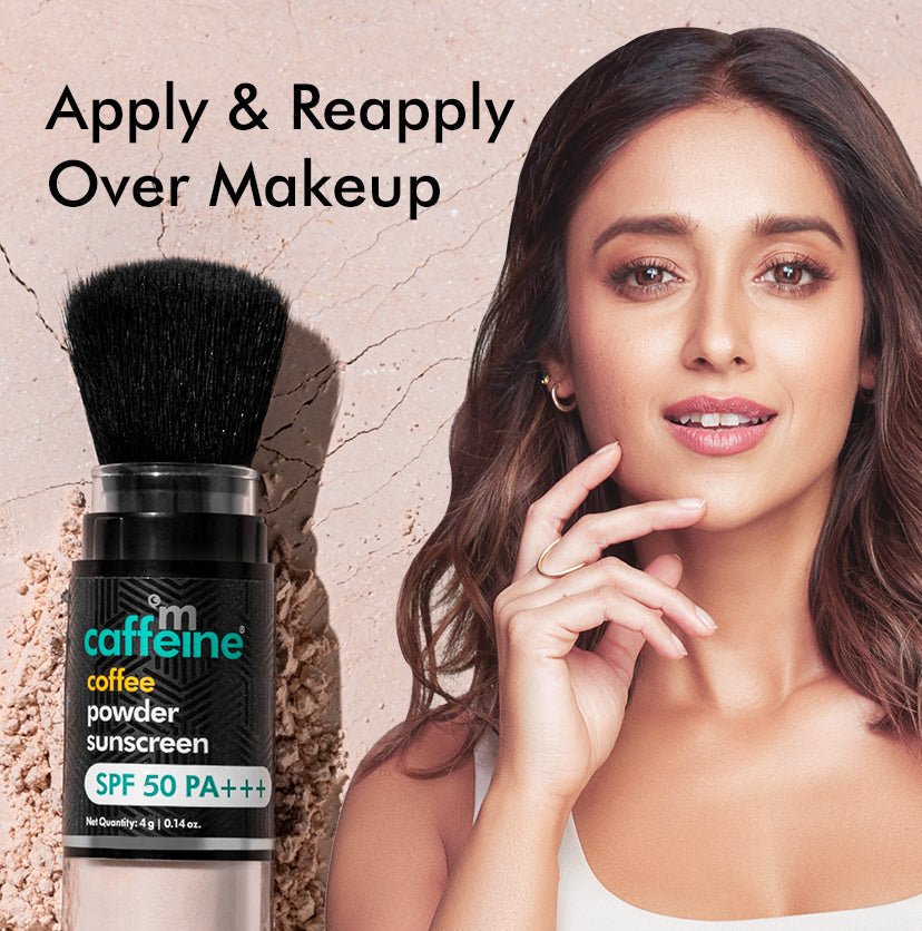 Coffee Powder Sunscreen SPF 50 PA+++ | UV Protection | Mattifying & Water Resistant (4g)