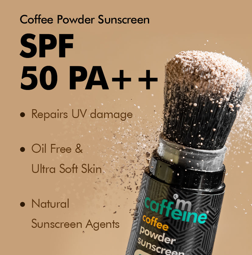 Coffee Powder Sunscreen SPF 50 PA+++ | UV Protection | Mattifying & Water Resistant (4g)