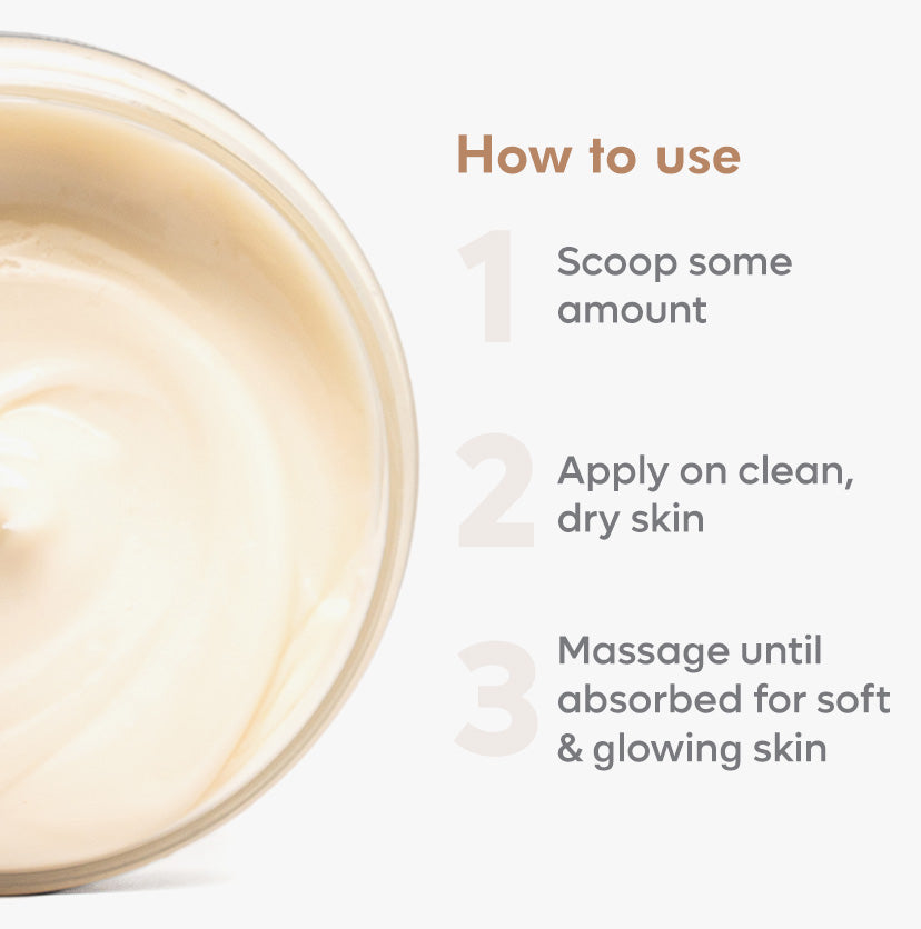 Coffee & Almond Body Butter with Shea Butter for Deep Moisturization & Smooth Skin - 100 gm
