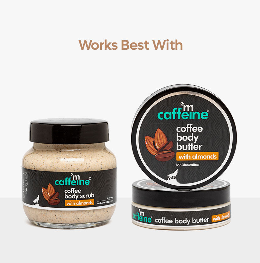 Coffee & Almond Body Butter with Shea Butter for Deep Moisturization & Smooth Skin - 100 gm