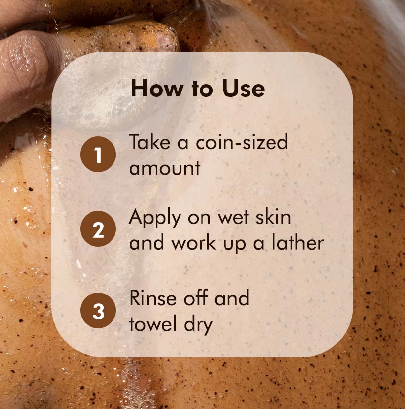 Espresso Coffee Body Wash + Scrub with Natural AHA - 300ml