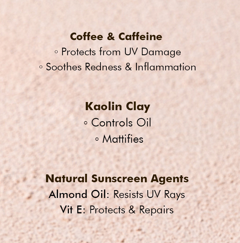 Coffee Powder Sunscreen SPF 50 PA+++ | UV Protection | Mattifying & Water Resistant (4g)