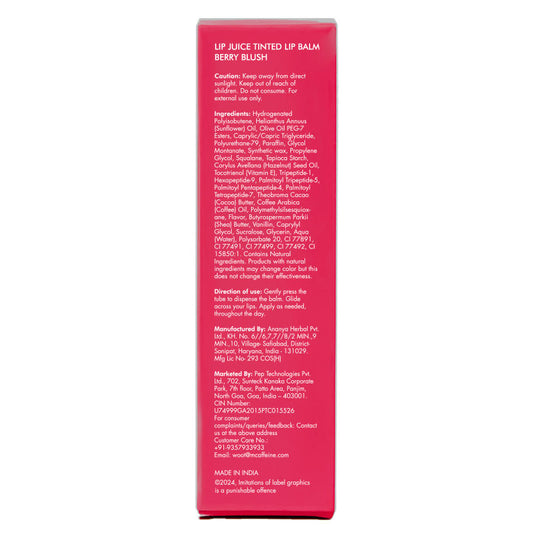 Lip Juice Tinted Lip Balm - Berry Blush - Pack of 2 -10g