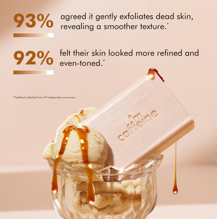 Exfoliating Tan Removal 1% Salicylic Acid & Lactic Acid Caramel Crunch Soap - 300g (3x100g)