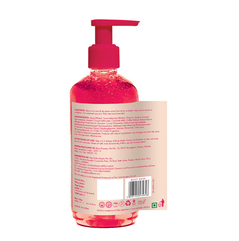 Brightening Raspberry Body Wash | Vitamin C Rich -300 ml - Pack of 2