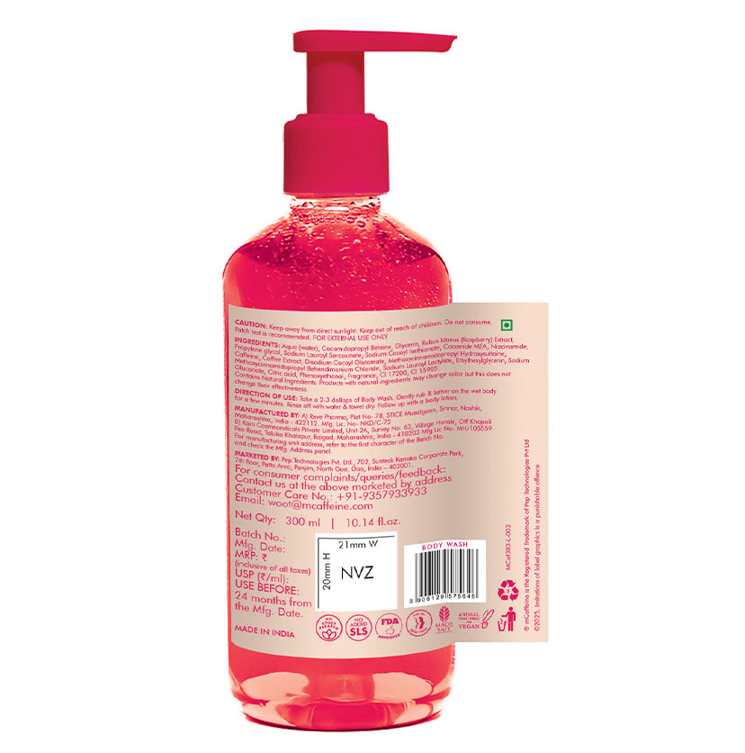Brightening Raspberry Body Wash | Vitamin C Rich -300 ml